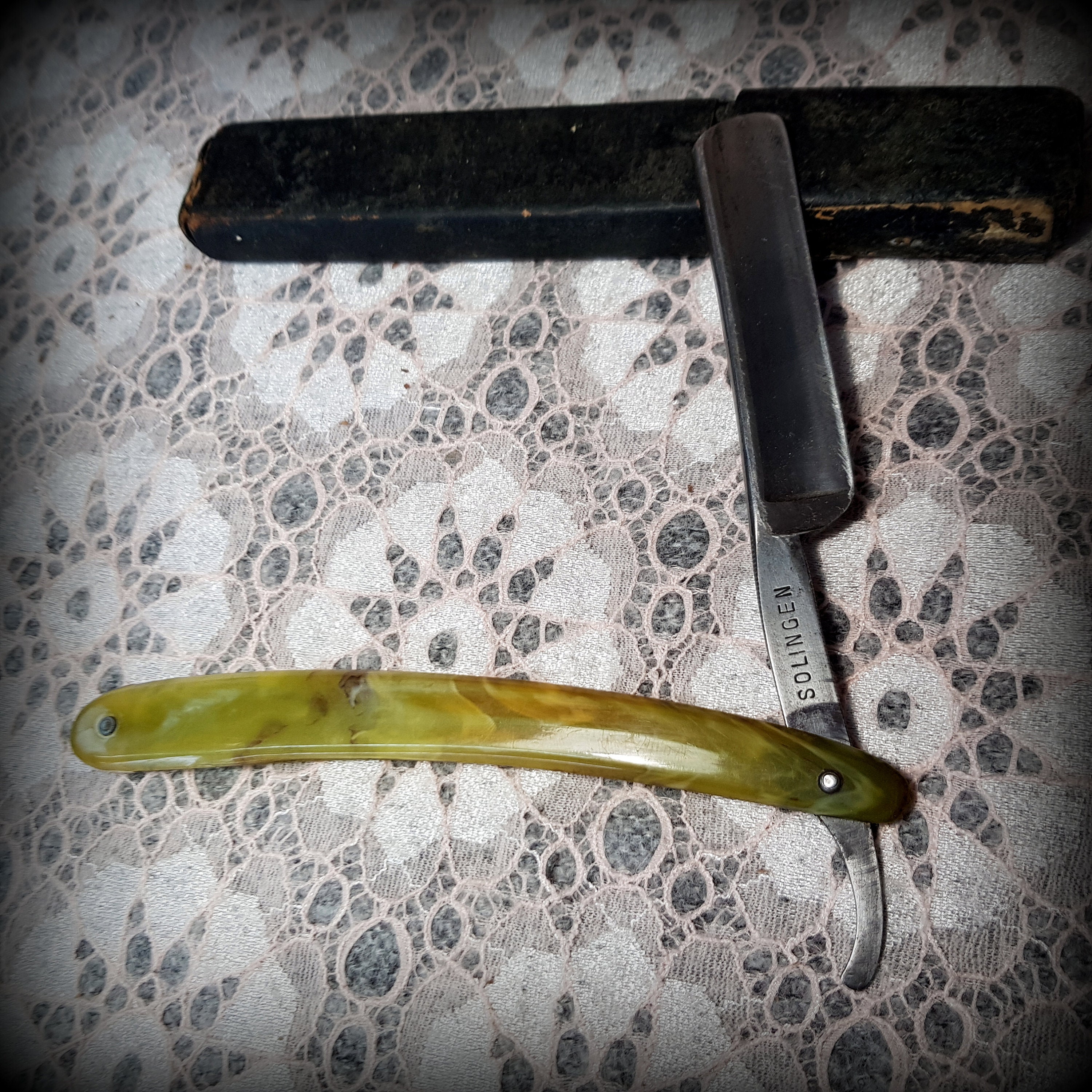 Original Solingen straight razor old dangerous razor rarity Etsy