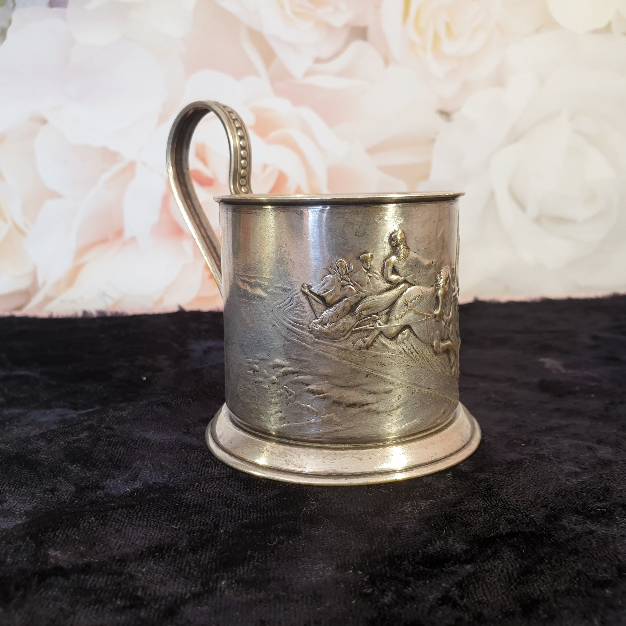 Old Cup Holder Three Brass Cup Holder Rarity Cup Etsy