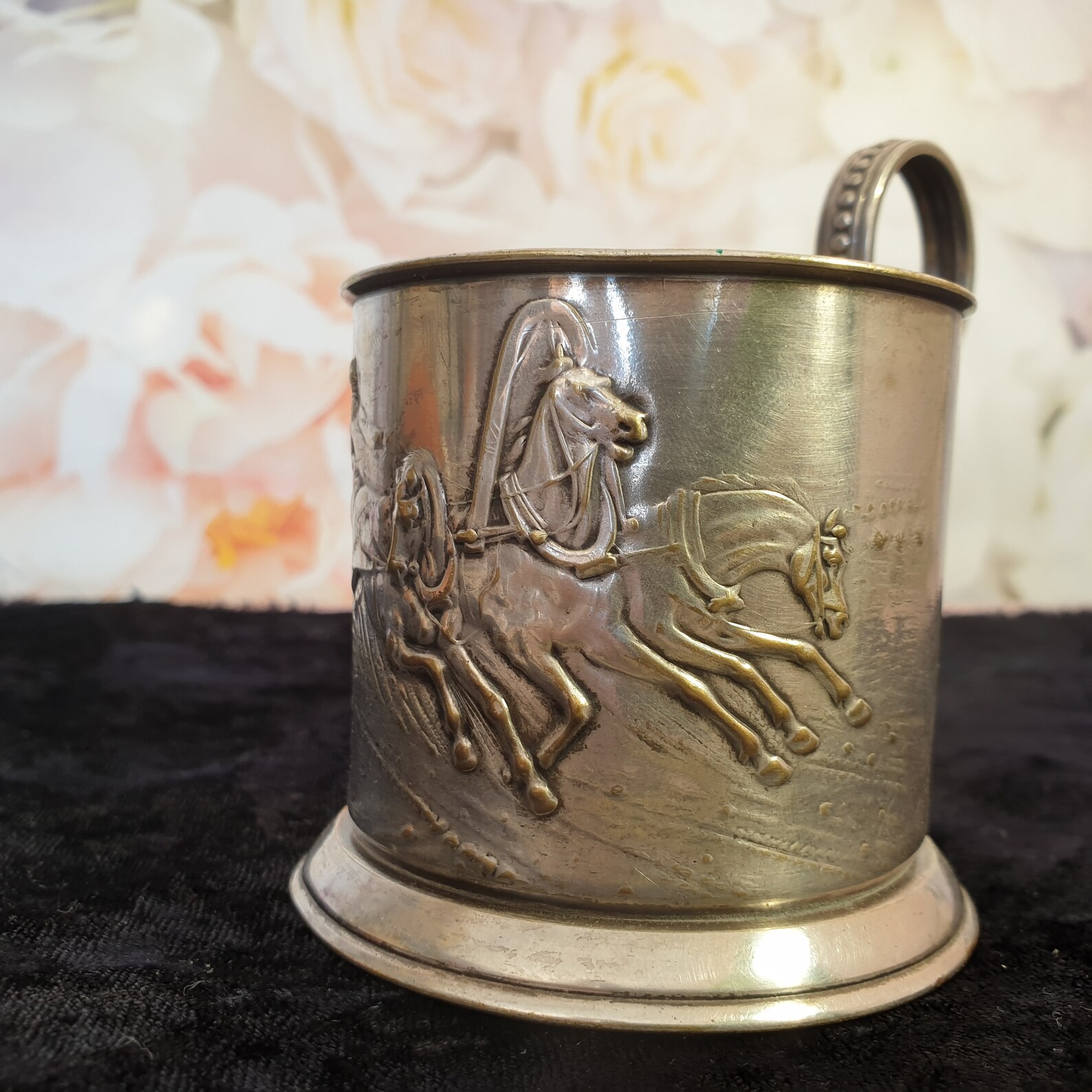 Old Cup Holder Three Brass Cup Holder Rarity Cup Etsy