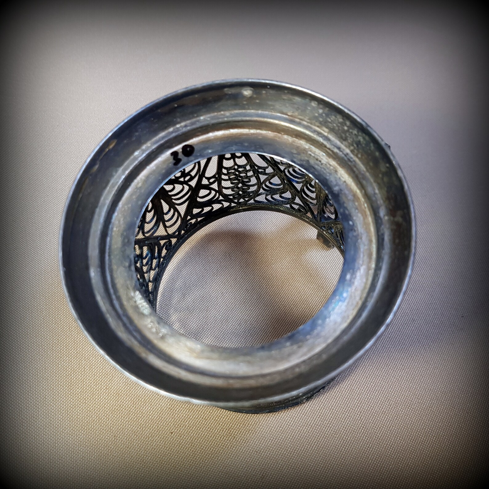 Retro cup holder filigree USSR glass holder rarity vintage Etsy