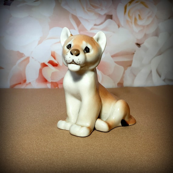 Porcelain little Lion Porcelain figurine rarity vintage | Etsy
