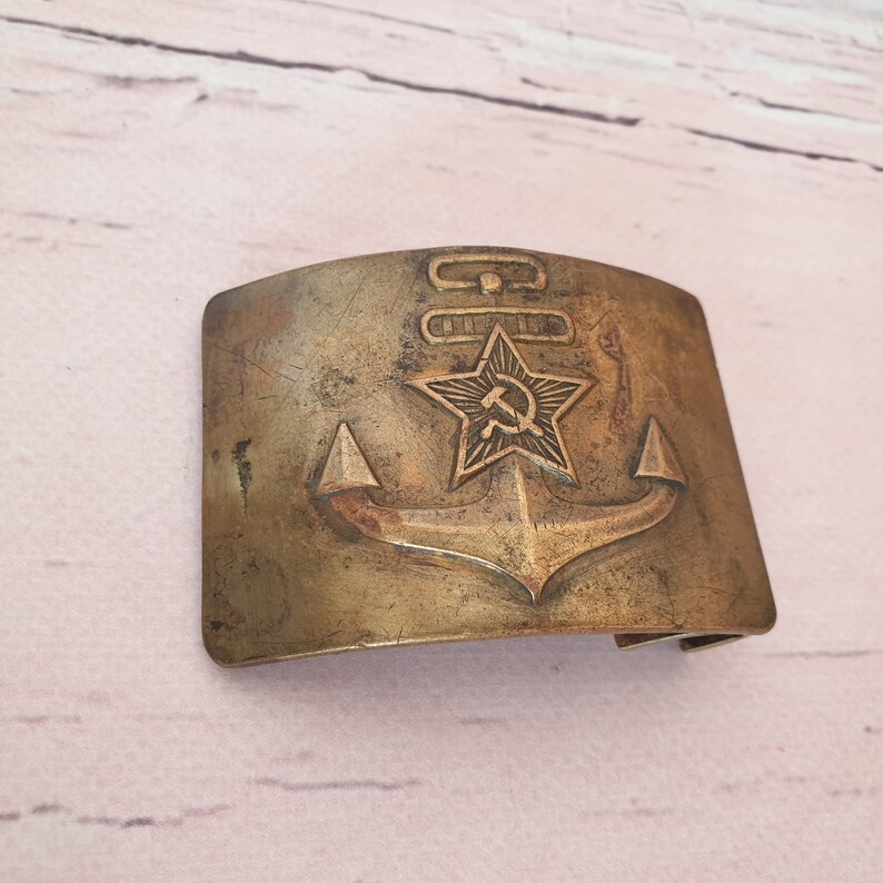 Rarity buckle USSR Navy Buckle 1960. Soviet Buckle