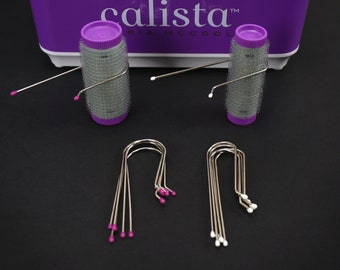 NEW Replacement CLIPS for Calista MagicStylers Maria McCool Hot Roller Hair Curler J Pins - Short / Medium