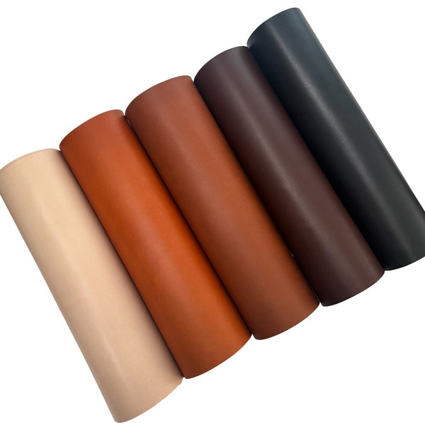 Veg Tanned Cowhide Leather for Handcrafted Workshop Crafting 1.2-1.4 mm (3-3.5oz)