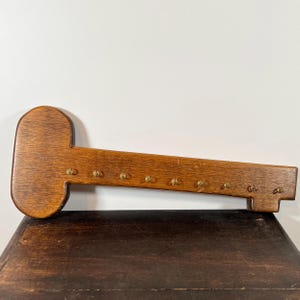 Vintage Handmade Wooden Key Holder – Rustic Wall Décor, entryway key hanger, kitchen key holder, farmhouse key holder