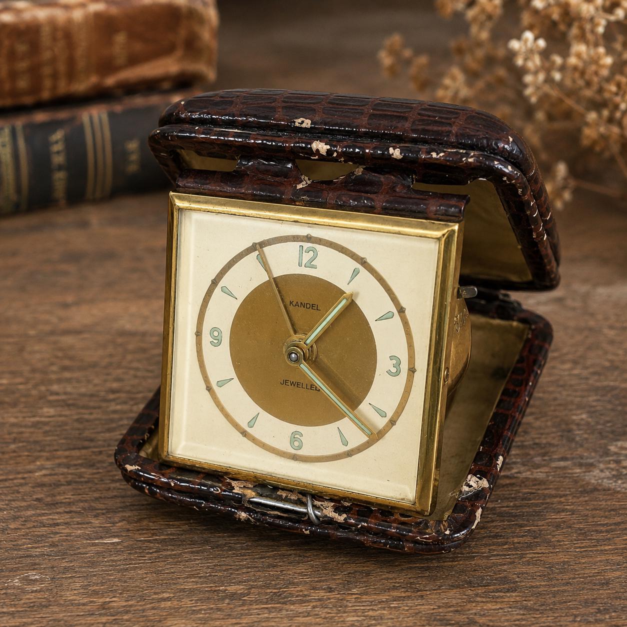Leather Case Travel Alarm Clock - Etsy