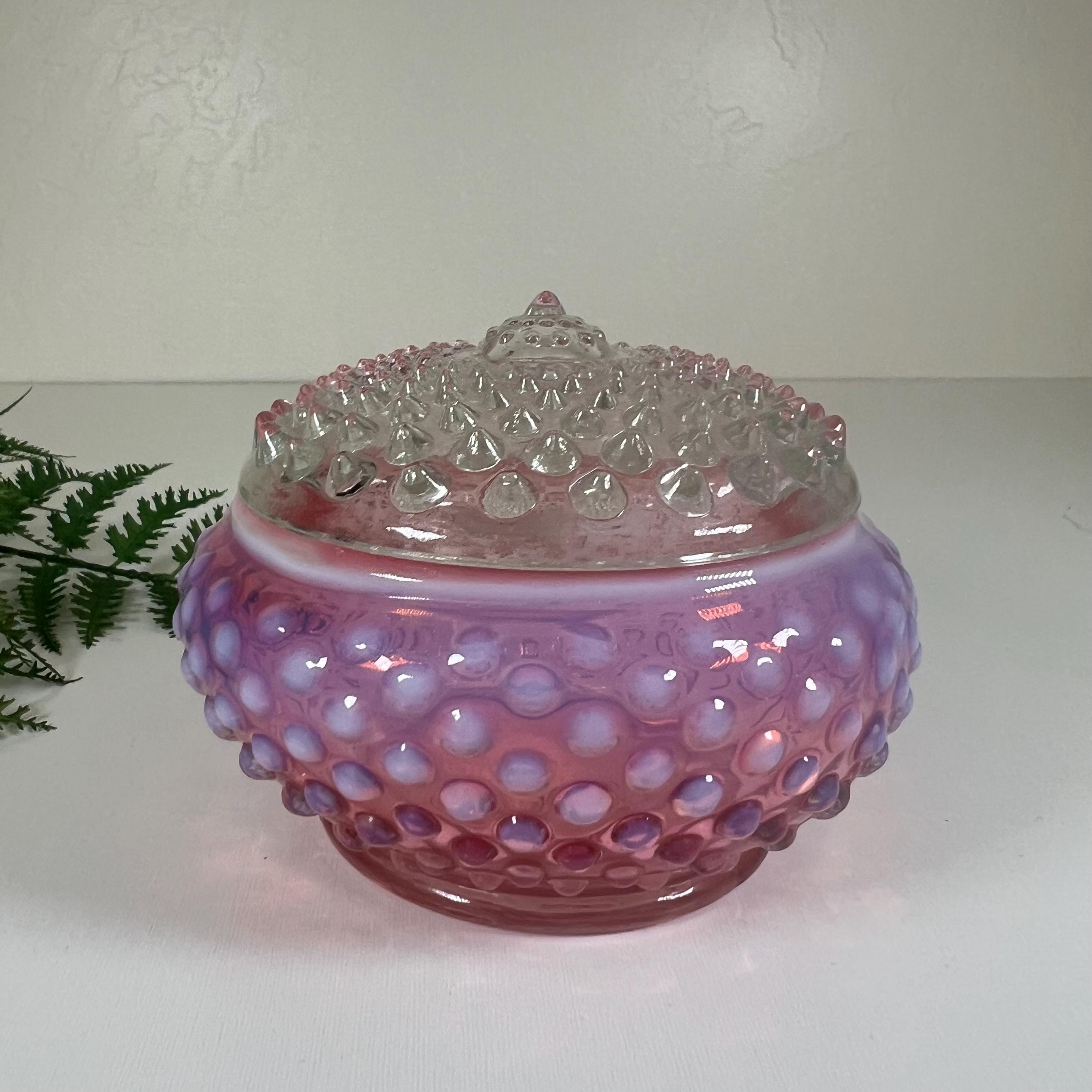 Fenton Glass Powder Jar - Etsy