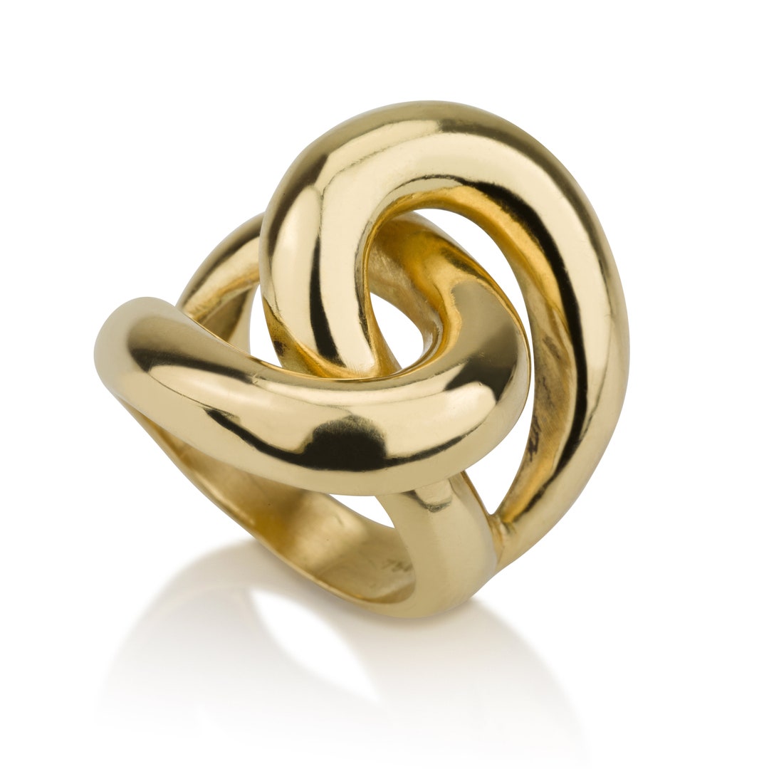 Stunning Love Knot Ring Made of Solid Gold - Etsy