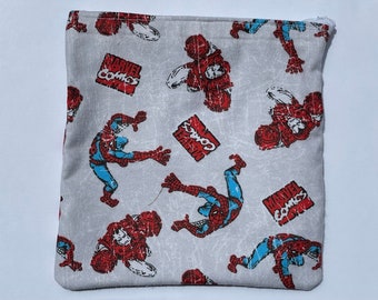 Iron Man with Spiderman Reusable Zipper Bag