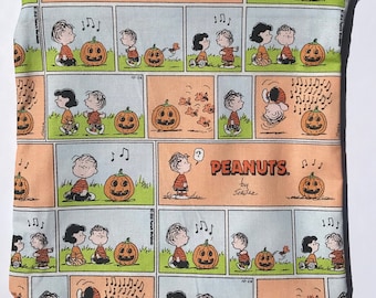Peanuts Fall Comic Strip Reusable Bag