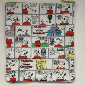 Peanuts Comic Strip Purse Organizer and School Supply Bag
