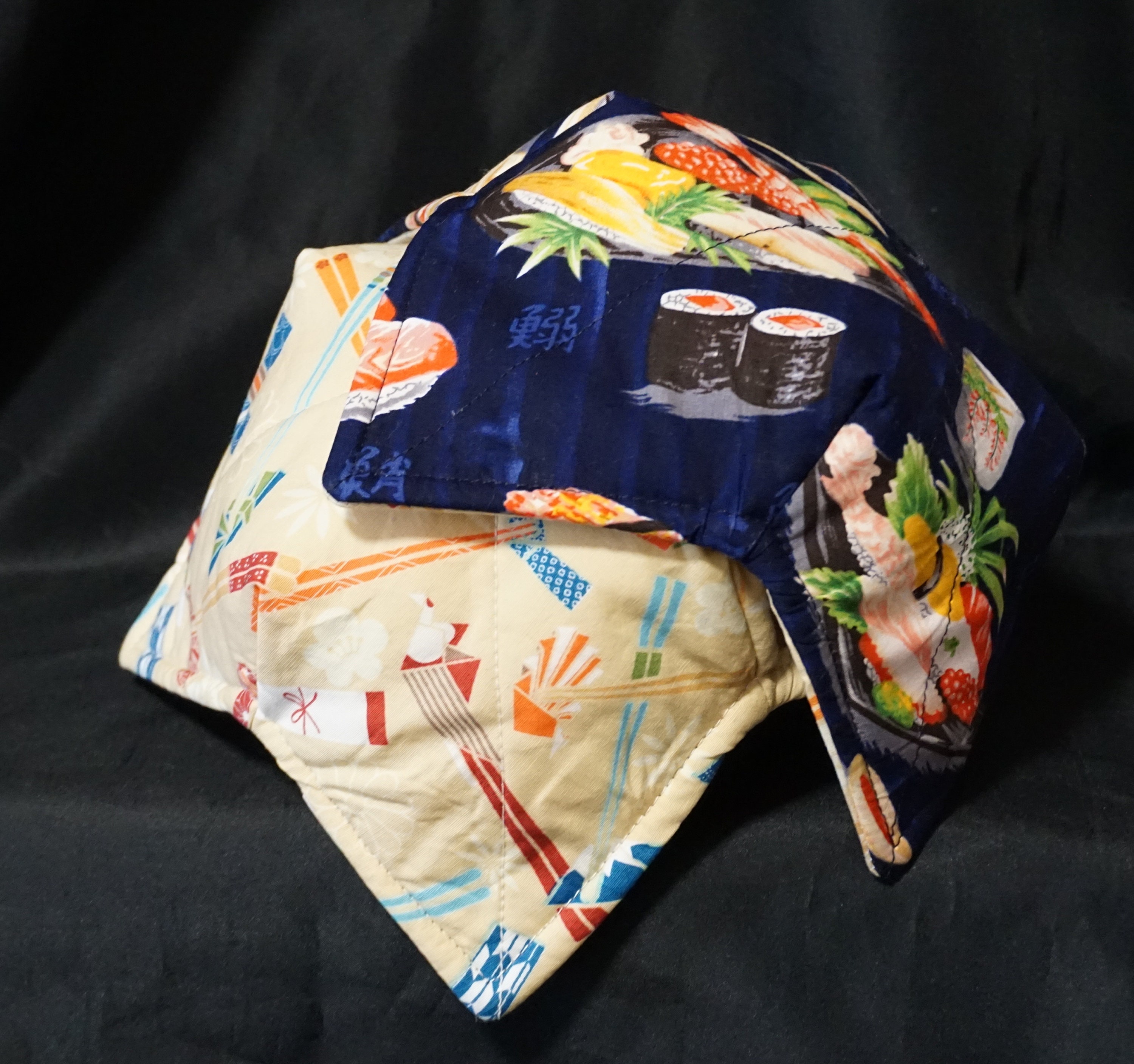 Microwave Orgami Sushi Deluxe Origami Chopsticks MICROWAVE BOWL COZY Reversible Warm ...