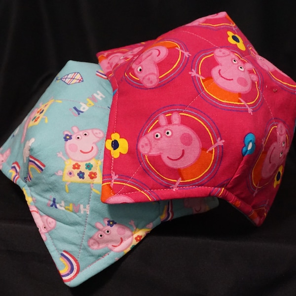 Peppa Pig MICROWAVE BOWL COZY Reversible Warm Bowl Holder