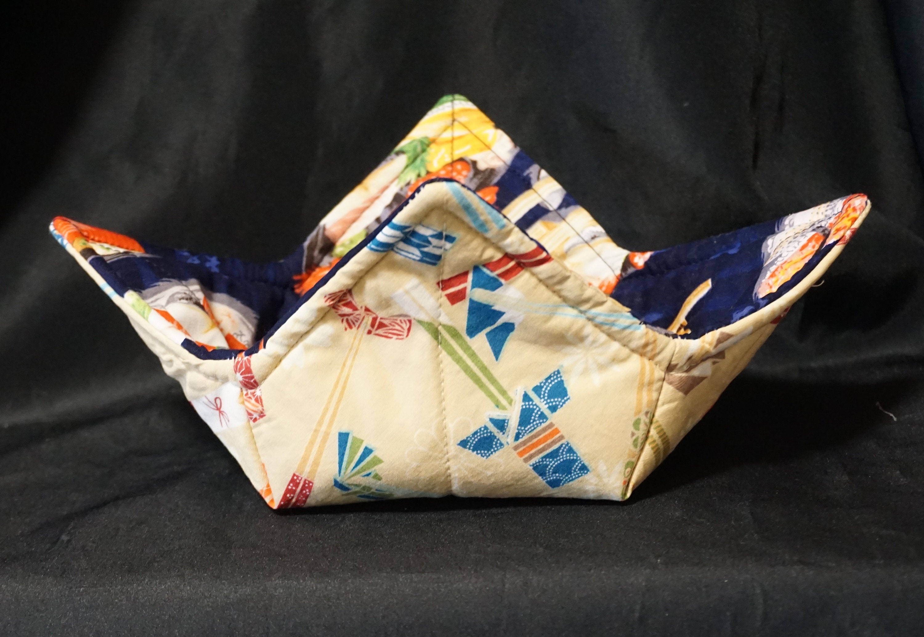 Microwave Orgami Sushi Deluxe Origami Chopsticks MICROWAVE BOWL COZY Reversible Warm ...