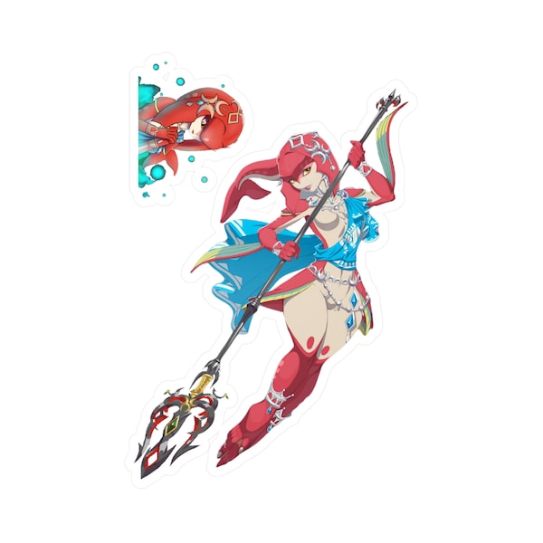 Mipha, Zelda Breath of the Wild, Kiss-Cut Vinyl Decals, v2