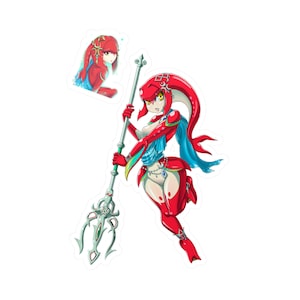 Mipha, Zelda Breath of the Wild, Kiss-Cut Vinyl Decals, v1