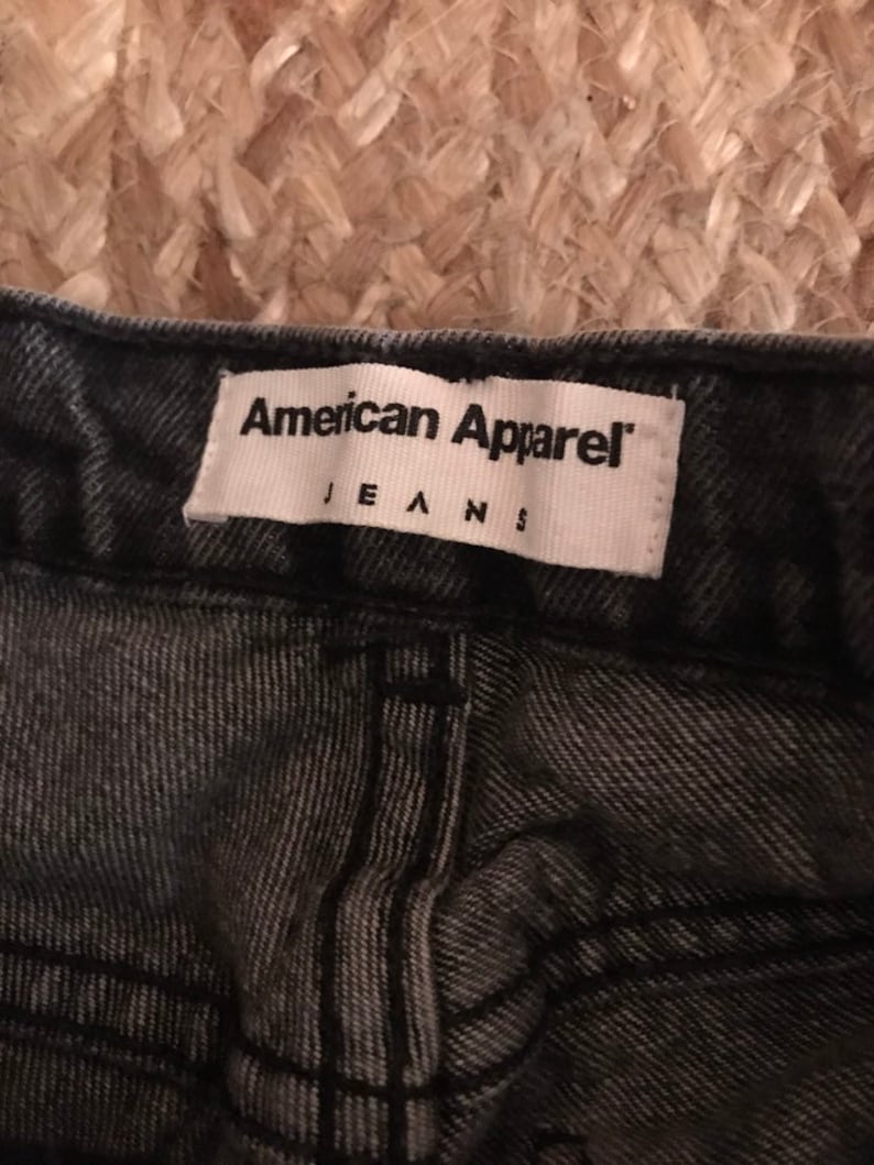Charcoal High Waisted Shorts American Apparel size 25