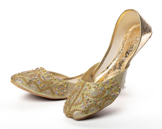 gold slippers for wedding