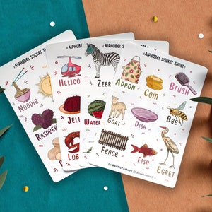 Pegatinas del alfabeto, pegatinas de letras, pegatinas de enseñanza, pegatinas para niños, pegatinas para profesores, regalo de Navidad, pegatinas para diario 5
