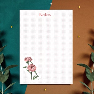Notatnik ilustrowany A5 | notatnik z odrywanym brzegiem | Lista rzeczy do zrobienia | Podkładka na biurko | Notatnik na biurko | Organizer | Artykuły piśmiennicze | Ręcznie robiony notatnik