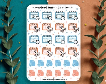 28 appointment tracker stickers, planner stickers, functional stickers, journal stickers, office stickers, reminder stickers, Dr stickers