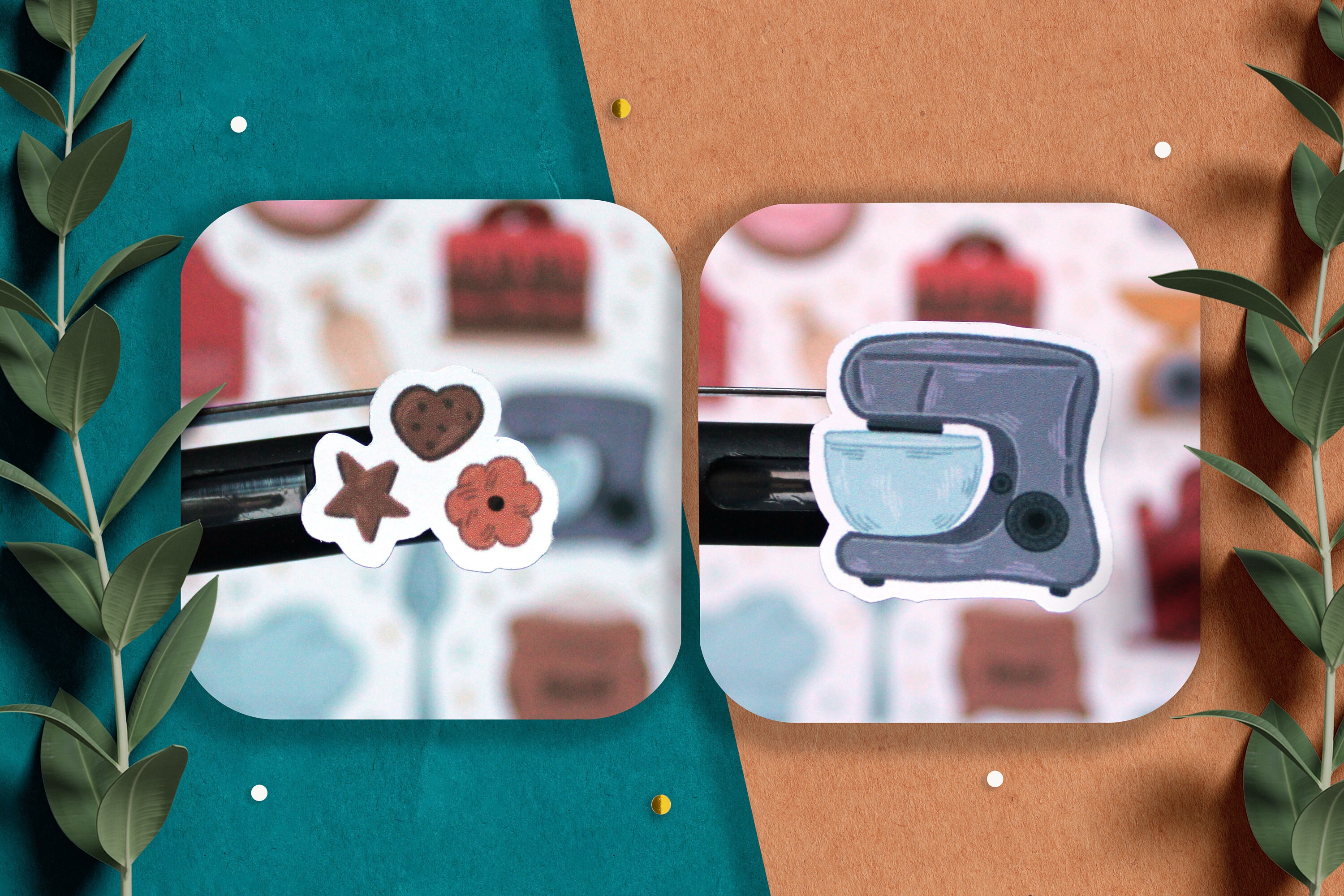 Baking Time Sticker Sheet, Planner Stickers , Baking Stickers, Cooking ...