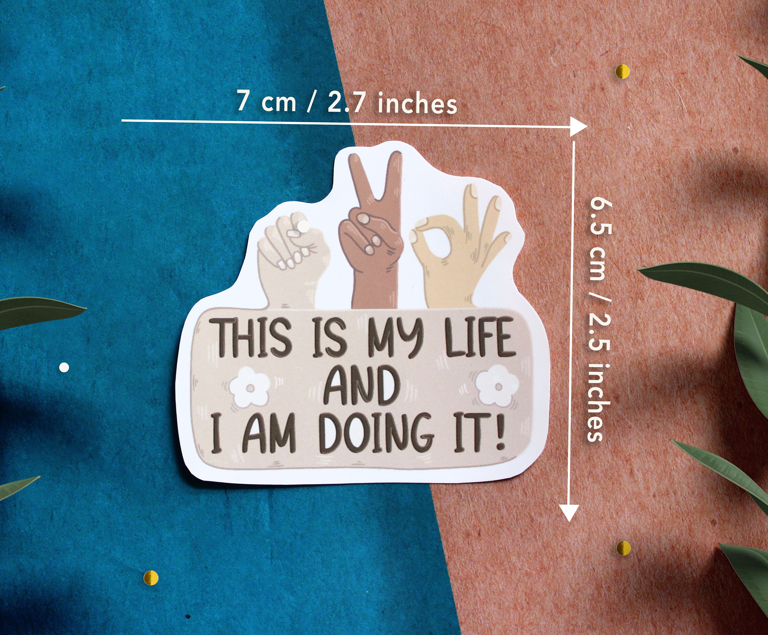 Motivational Life Vinyl Sticker, Self Love Vinyl Decal, Waterproof ...