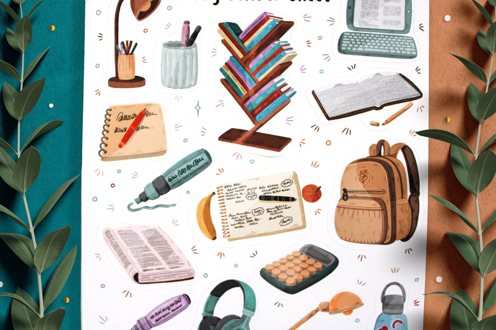 Study Sticker Sheet, Planner Stickers, Scrapbook Stickers, Journal ...