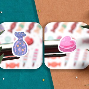 Sweets sticker sheet, candy stickers, journal stickers, planner stickers, valentine stickers, food stickers, chocolate stickers, celebration image 7
