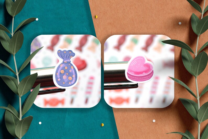 Sweets sticker sheet, candy stickers, journal stickers, planner stickers, valentine stickers, food stickers, chocolate stickers, celebration image 7