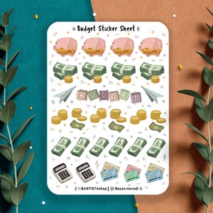 Budget Sticker Bogen, Finanz Sticker, Planer Sticker, Scrapbook Sticker, Sticker, Geld Sticker, Budget Sticker, Finanz Sticker