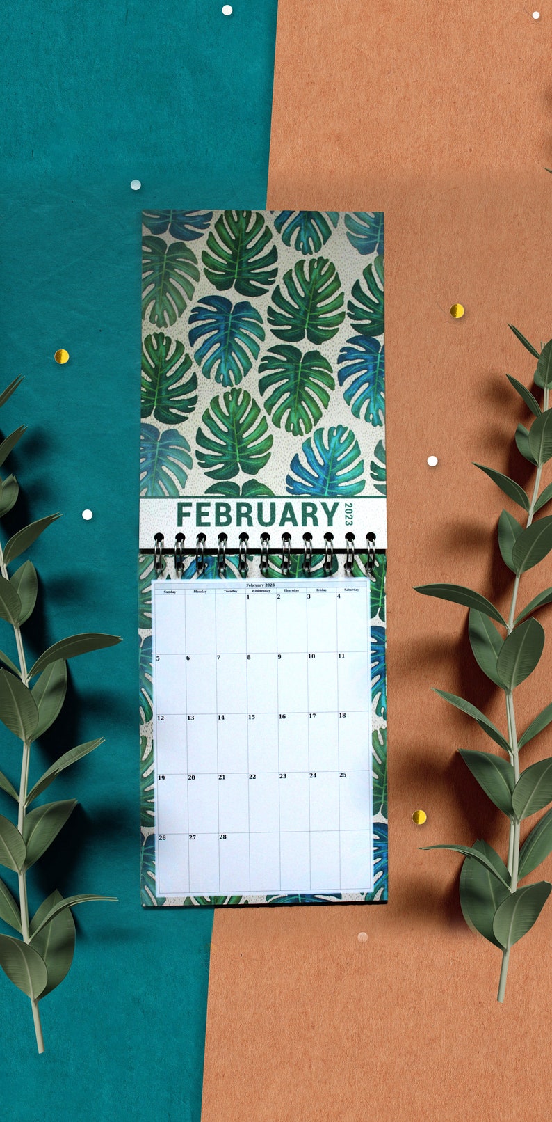 2023 Botanical Calendar A5 Botanical Calendar Original - Etsy