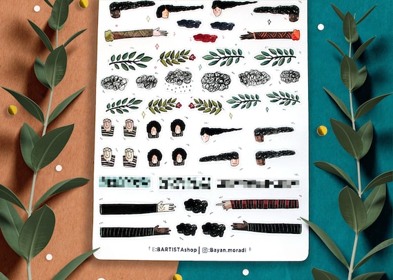 50 Bullet Journal Stickers - Fun & Cute Stickers for All Occasions