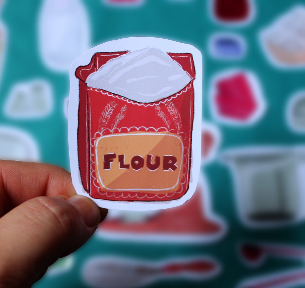 Cake Stickers fun Baking stickers 24 Stickers Scrapbook Etsy