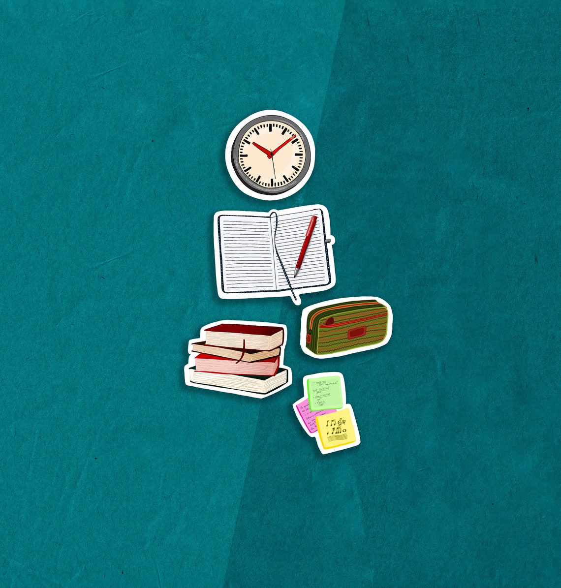 Study Time Sticker Study Time Sticker Pack, Planner Stickers, Journal Stickers ...