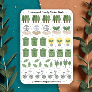 Umweltfreundliche Aufkleber, Planer Aufkleber, Journal Aufkleber, Recycling, Save our Planet, Zero Waste Aufkleber, Geschenk, grüne Umwelt