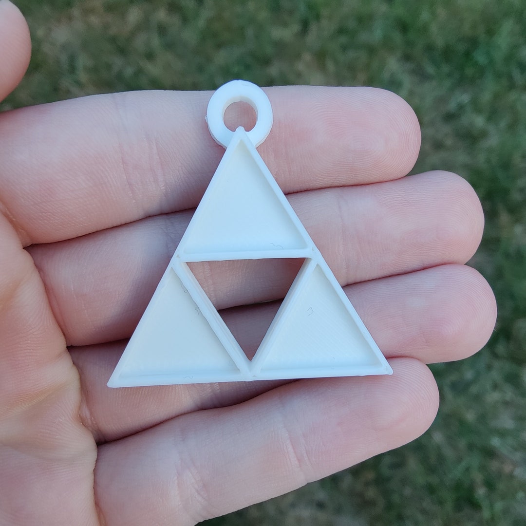 3D Printed TLOZ Triforce Keychain Etsy