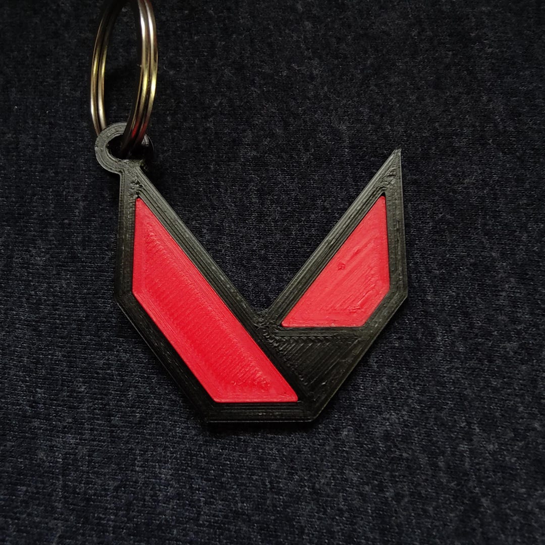 3D Printed Valorant Logo Keychain - Etsy Australia