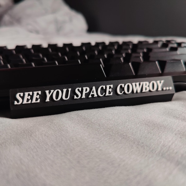 Space Cowboy - Cowboy Bebop Anime Spacebar Artisan Keycap for Cherry MX Switches - 6.25u