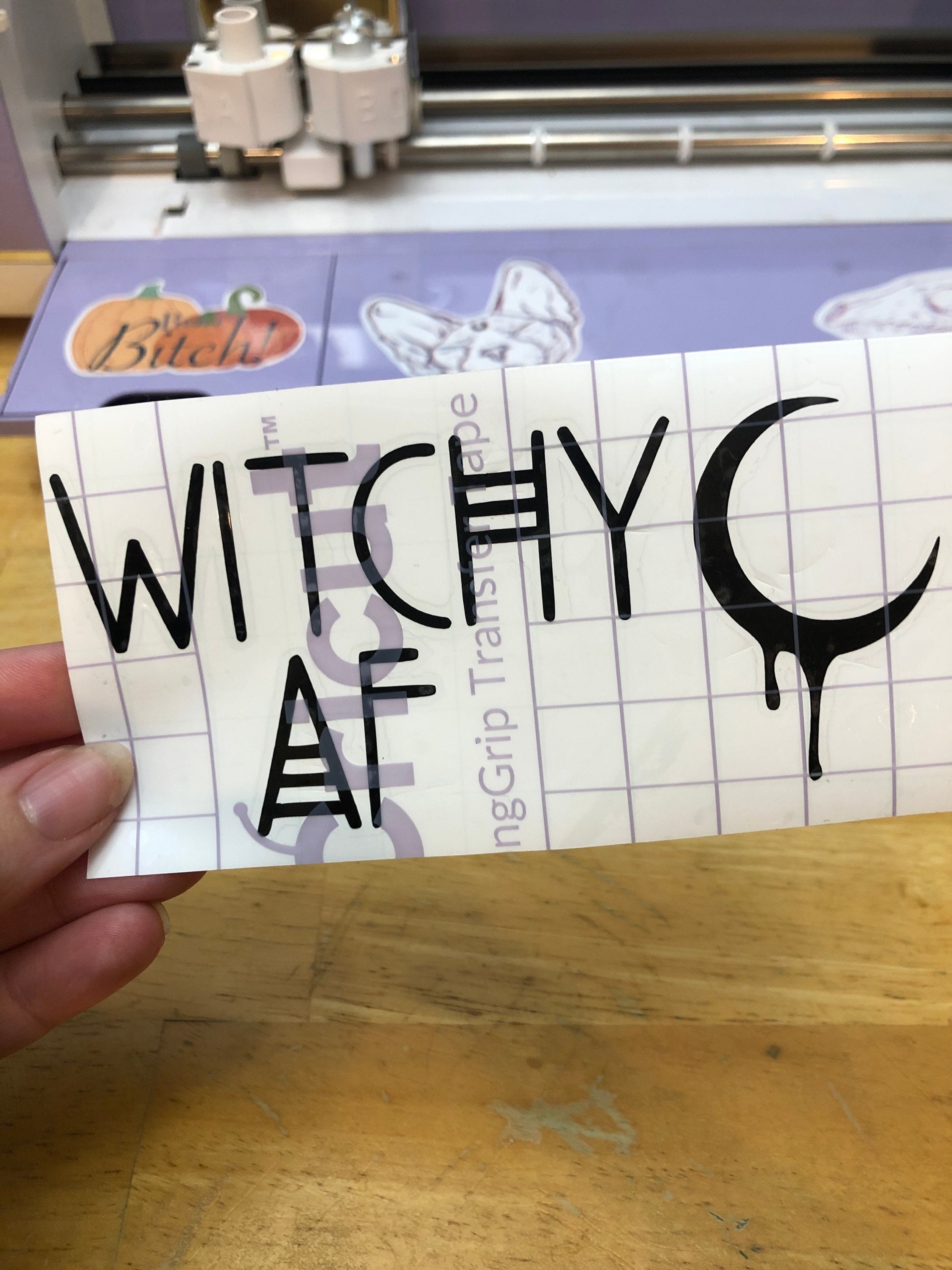 Witchy AF Black Vinyl Decal Car Decal Window Decal Etsy
