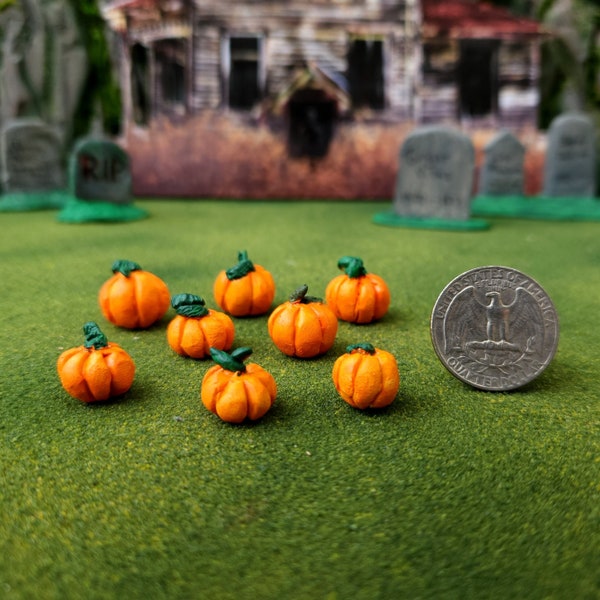 Small Mini Pumpkin, Miniature Clay Pumpkin, Smallest Size