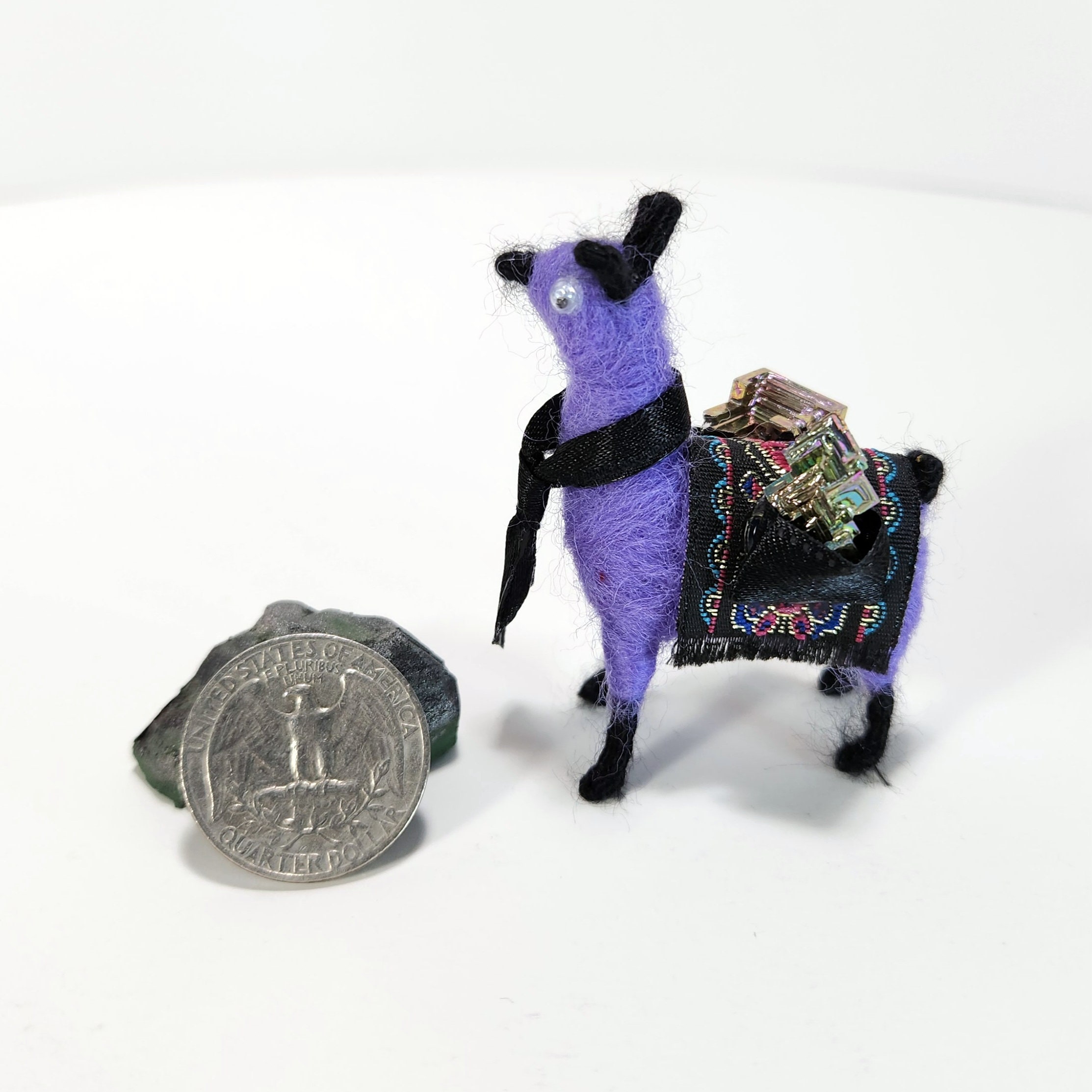 Mini Needle Felted Llama Lucky Little Llama Miniature Llama Etsy