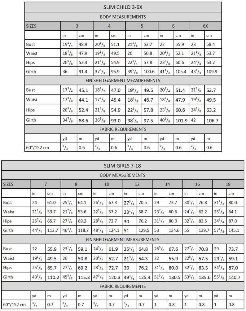 Cinderella Dress PDF Sewing Pattern Slim and Regular Sizes Etsy