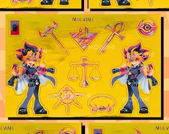 Feuille d'autocollants métalliques King of Games