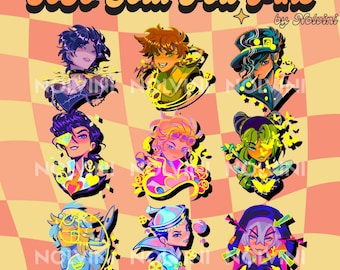 Pines de lámina dorada JJ