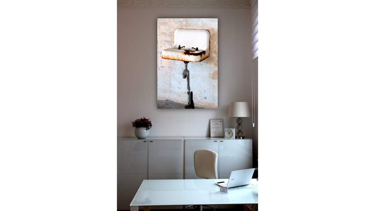 Canvas Wash Basin Alkatraz USA Canvas Canvas Canvas Wedge Etsy