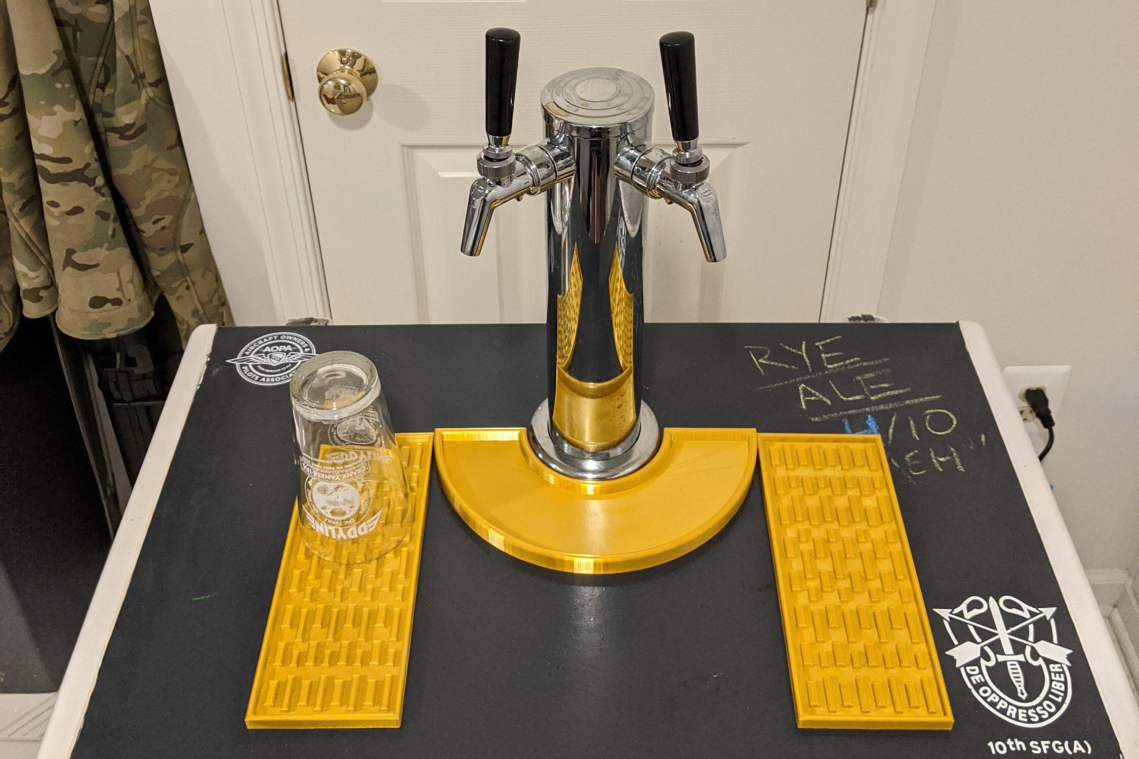 4 Piece Kegerator Drip Tray and Drying Tray Set Etsy
