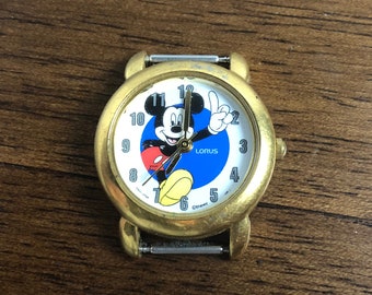 Vintage Lorus Mickey Mouse Watch – Disney Gold Tone Casing