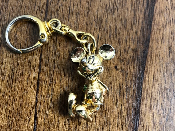 Disney Mickey Mouse Brass Keychain -Dancing  Mick… - image 3