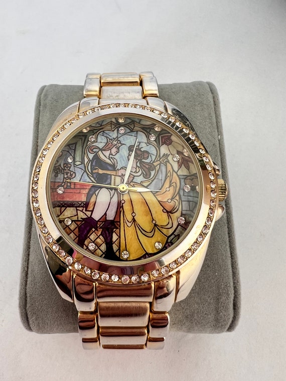 Disney's Iconic Beauty and the Beast Watch with Gold … Gem